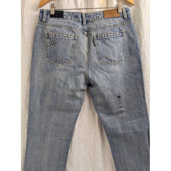 Harley Davidson studded out jeans womens size 31 embellished 100% cotton I8 - Picture 7 of 16